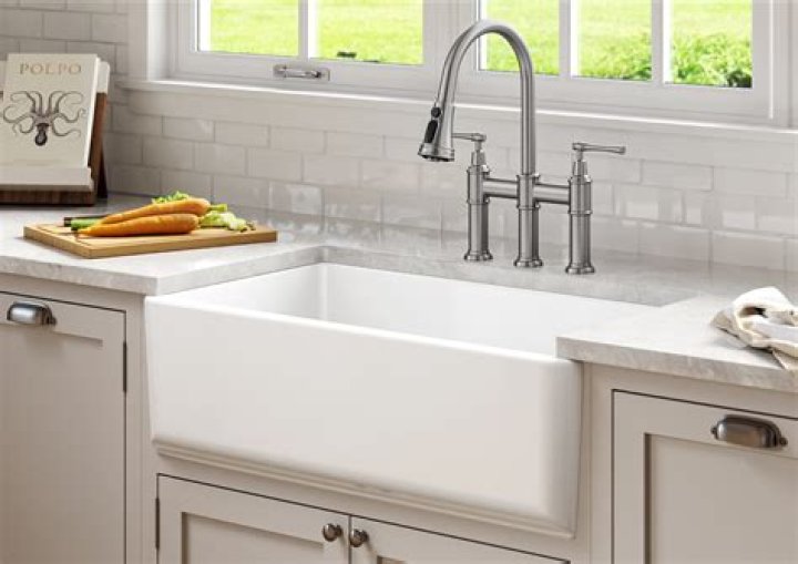How do you replace a sink with a farmhouse sink?